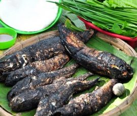 Đi ra đồng bắt con cá lóc nướng trui