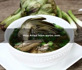 Hoa Atiso hầm sườn non