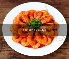 Tôm rim nước dừa