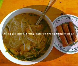 Nắng gió miền Trung đậm đà trong từng món ăn